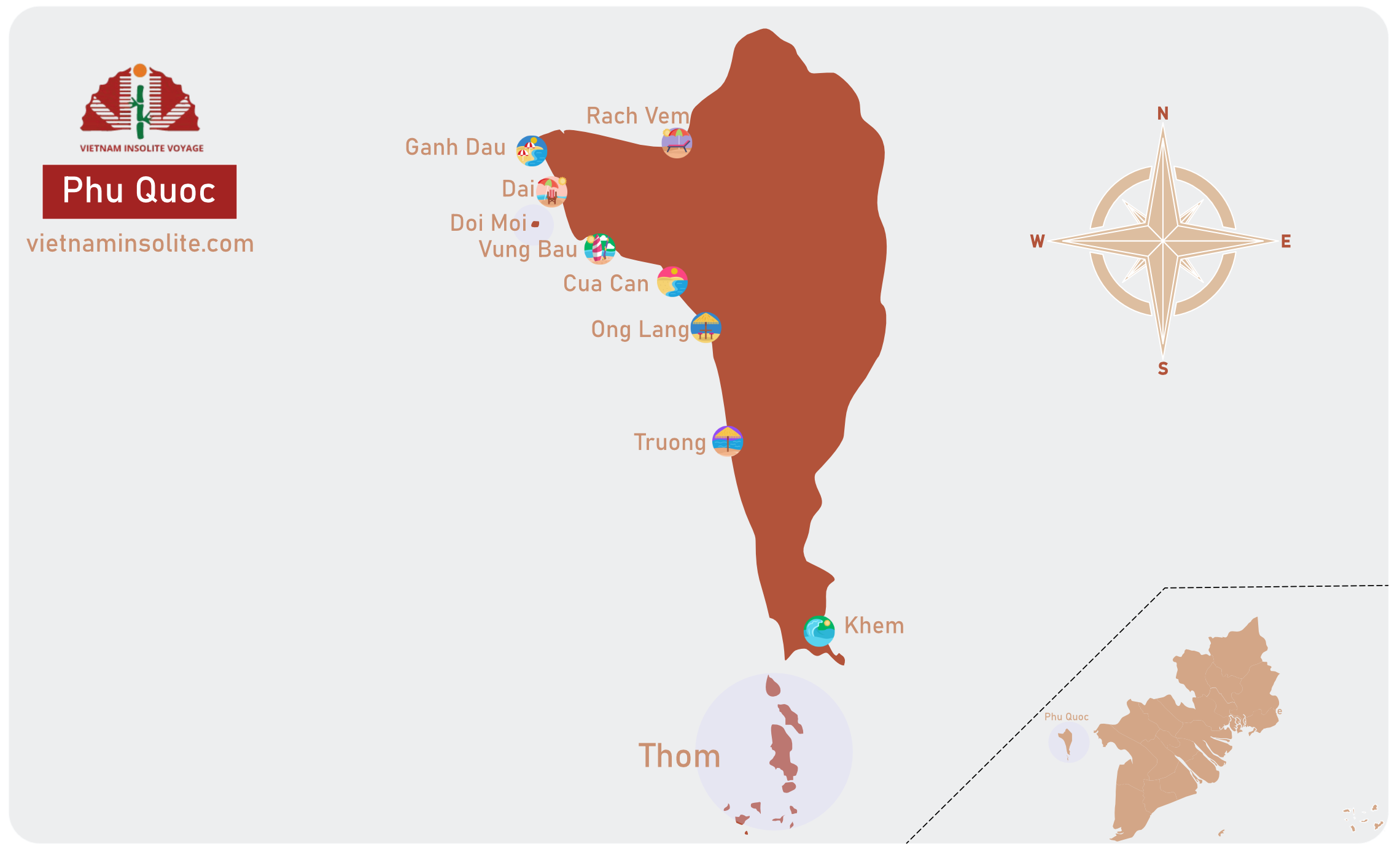 carte de Phu Quoc